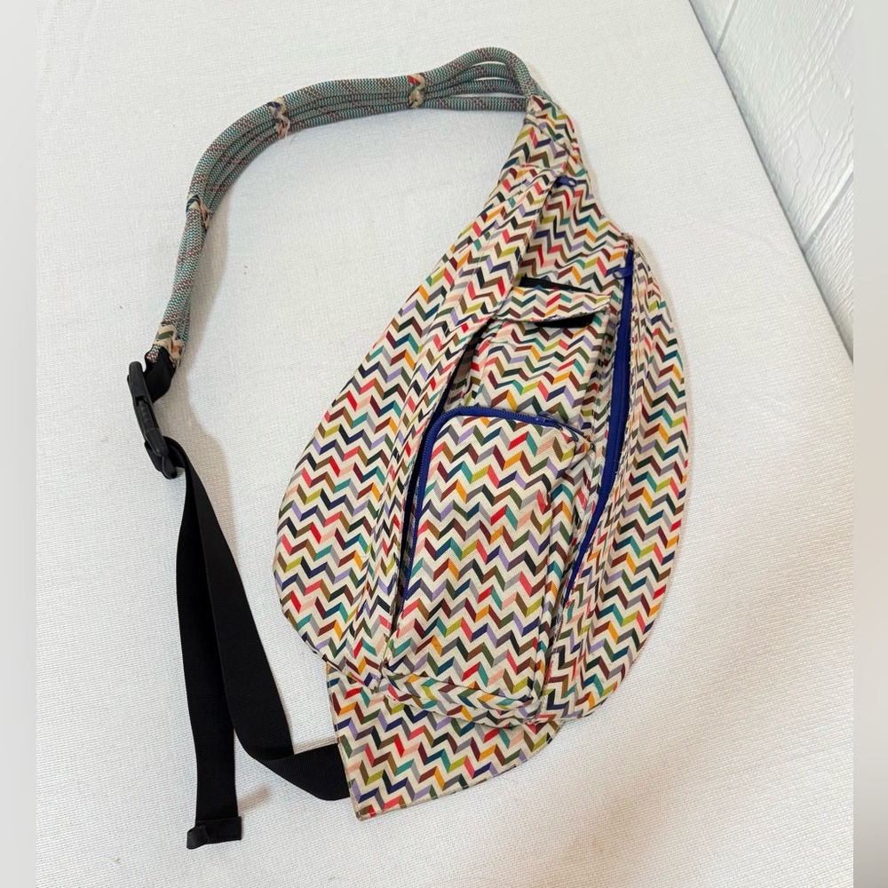 Kavu Multicolor Chevron Sling Bag